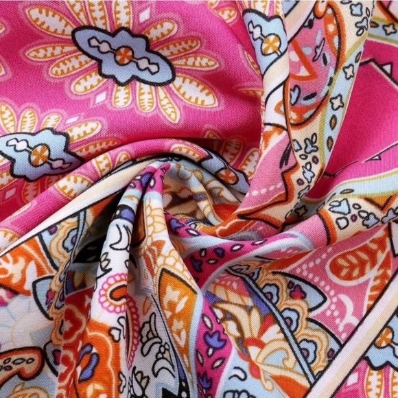 VACAY VIBES Paisley Print Dress pink - Picture 7 of 8